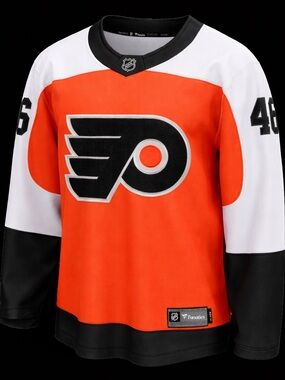 Fanatics Philadelphia Flyers Orange, White & Black Hockey Jersey